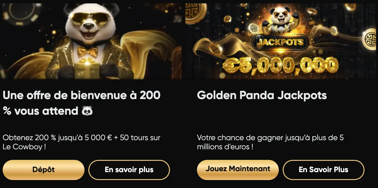 Bonus Golden Panda Casino